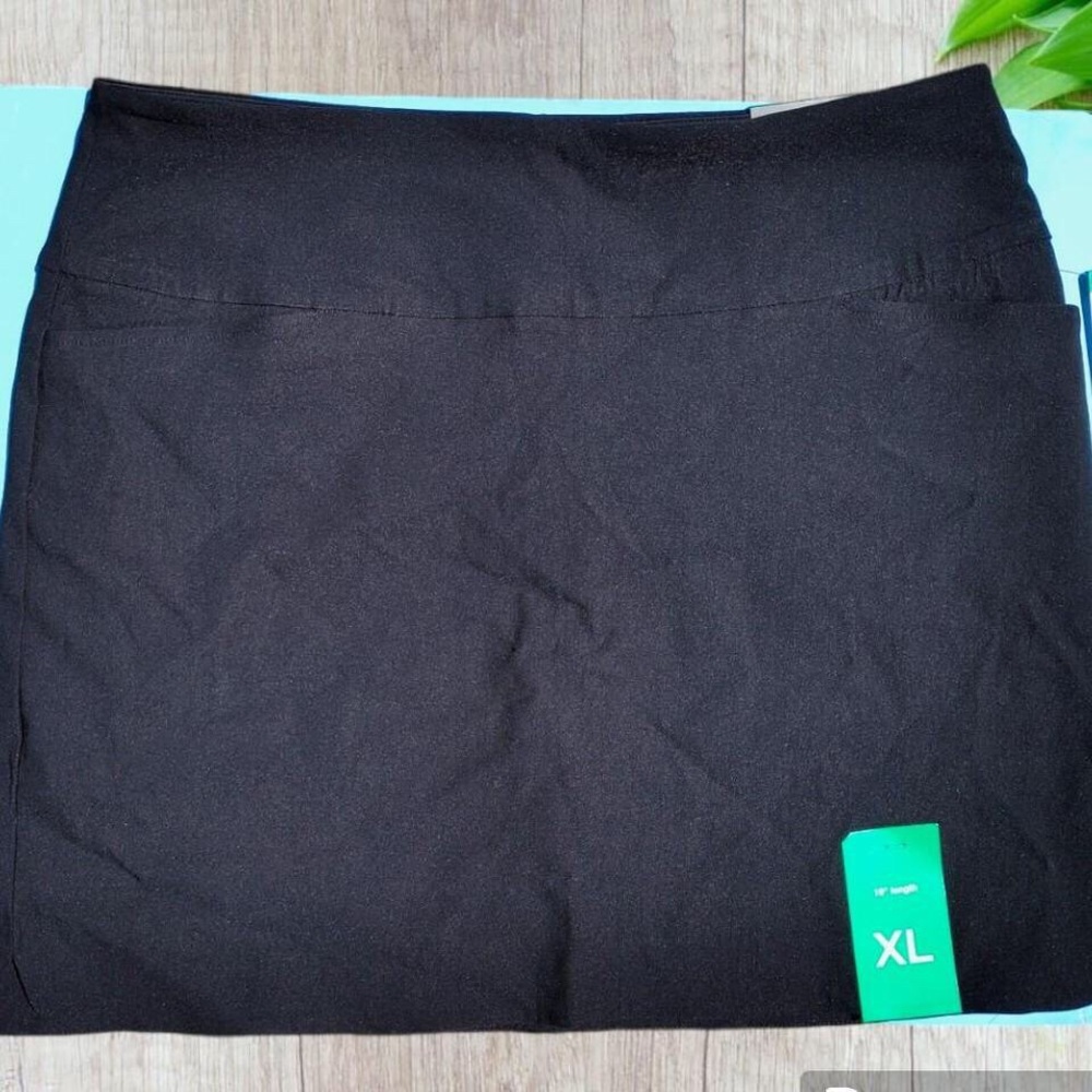 Black Skirt with Spandex Shorts and 360 Tummy Control Waist Band
